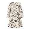 Women's Fashionable Casual V-Neck Floral Print Pocket Seven Quarter Sleeve Dress