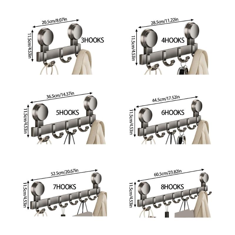 Strong Suction Cup Hook Strong Load-bearing Adhesive Rack Hook for Bathroom And Kitchen Organization