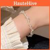 Gorgeous Plated Alloy Crystal Bracelet For Women Sweet And Fresh Irregular Style