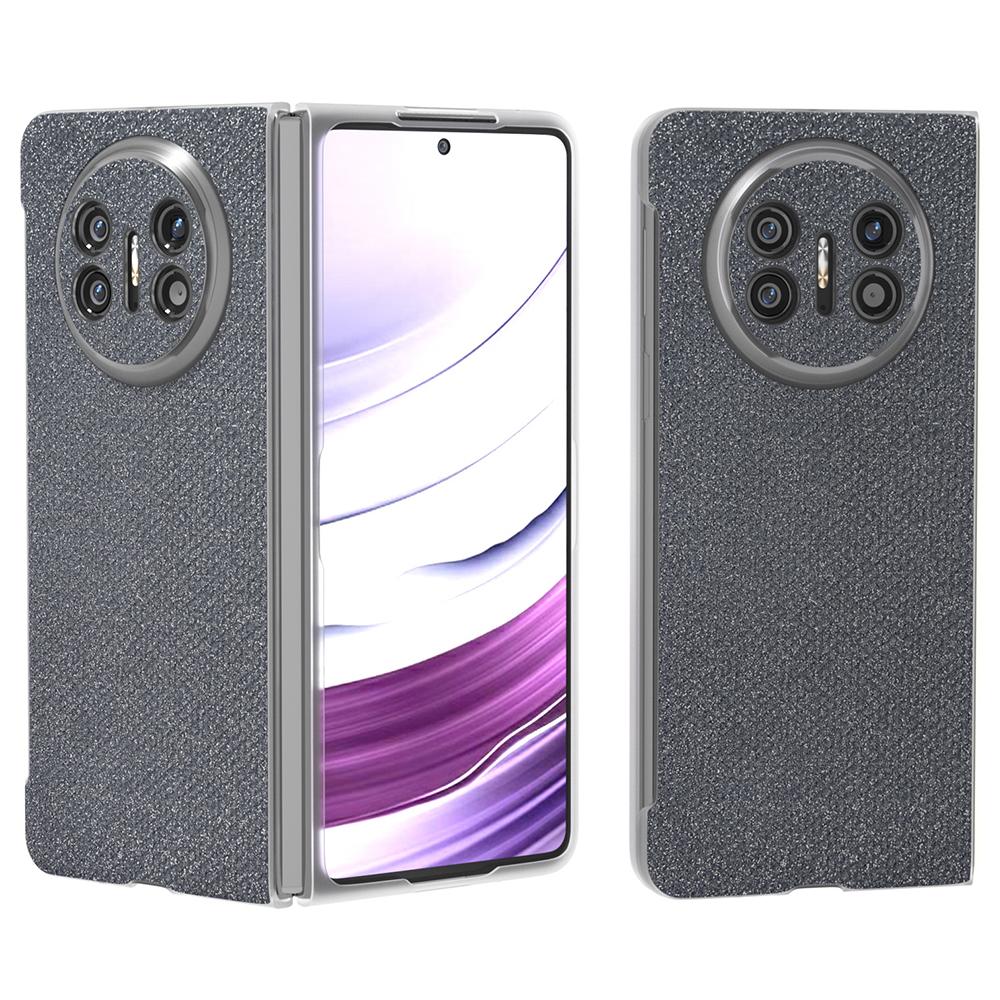 

For Huawei Mate X5 Case Rhinestone Texture Leather+PC Anti-Slip Phone Cover Grey
