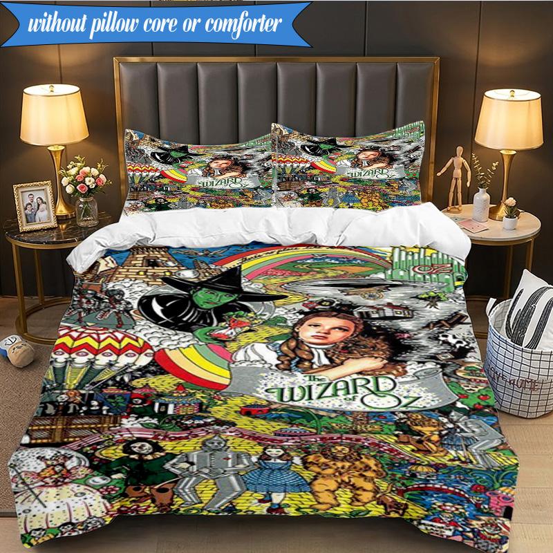 Wonderful Wizard Adventure 3pcs K-pop Music Group Bedding set,Ideal for Bedroom, Dormitory,Including Duvet Cover And 2pcs Pillowcases,Fan Gifts