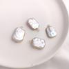 Natural Irregular Baroque Pearl Pendant: Double-Hole Square, Teardrop, Toothpick Bead for DIY