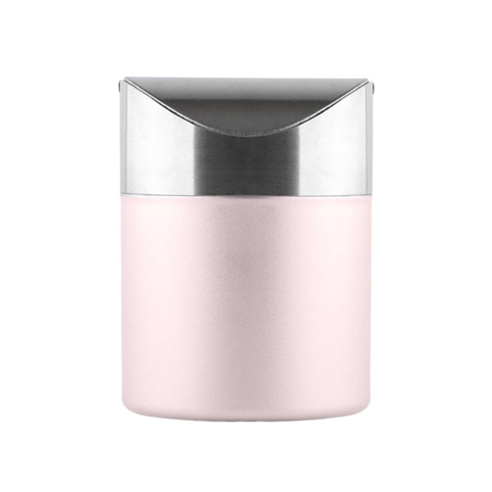 Rust-proof Desktop Trash Can Dust-proof Desktop Dumpster Mini Flip Trash Can  Bathroom