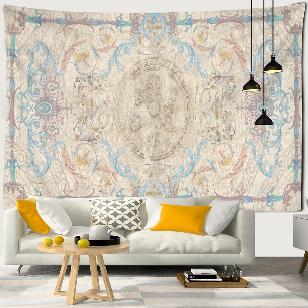 

Тисненый гобелен настенный в богемном стиле простой и элегантный коврик в стиле хиппи для спальни искусство украшения дома 95x70CM