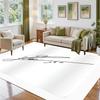 Lionel Messi Design Crystal Velvet Rug Soft Decorative Mat for Bedroom Entrance
