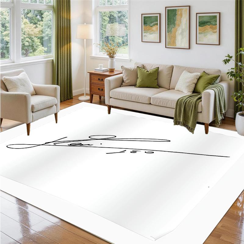 Lionel Messi Design Crystal Velvet Rug Soft Decorative Mat for Bedroom Entrance