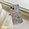 Floral Oil Painting Phone Case for iPhone 17 Pro Max, 12 Pro, 11 - Anti-Fall, Blue Light, Silicone - Female