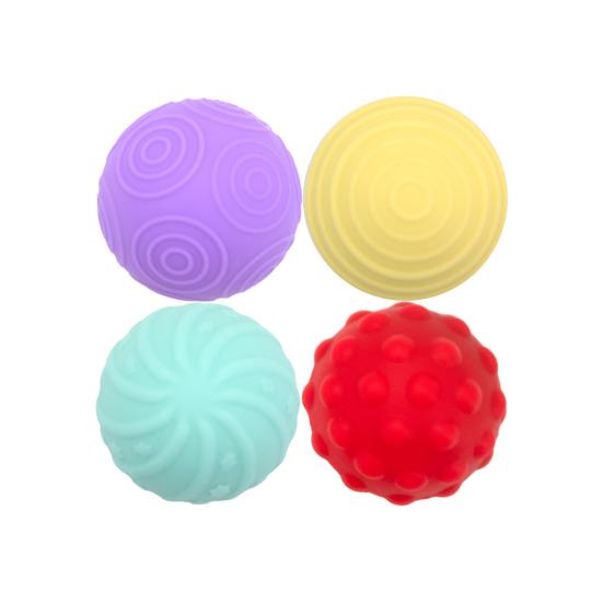4Pcs/Set Magnetic Sensory Ball Fidget Toy Stress Relief Textured Ball Quiet Home Office Work Decompression Gadgets Stocking Suffers
