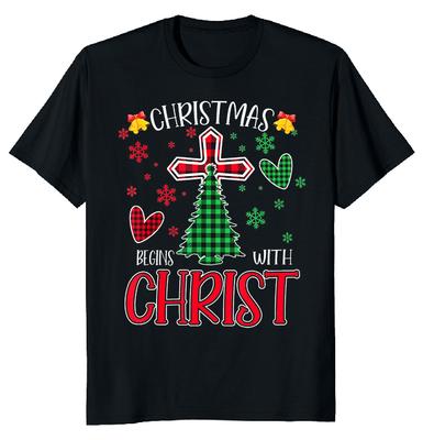Christmas Begins With Christ Unisex T-shirt