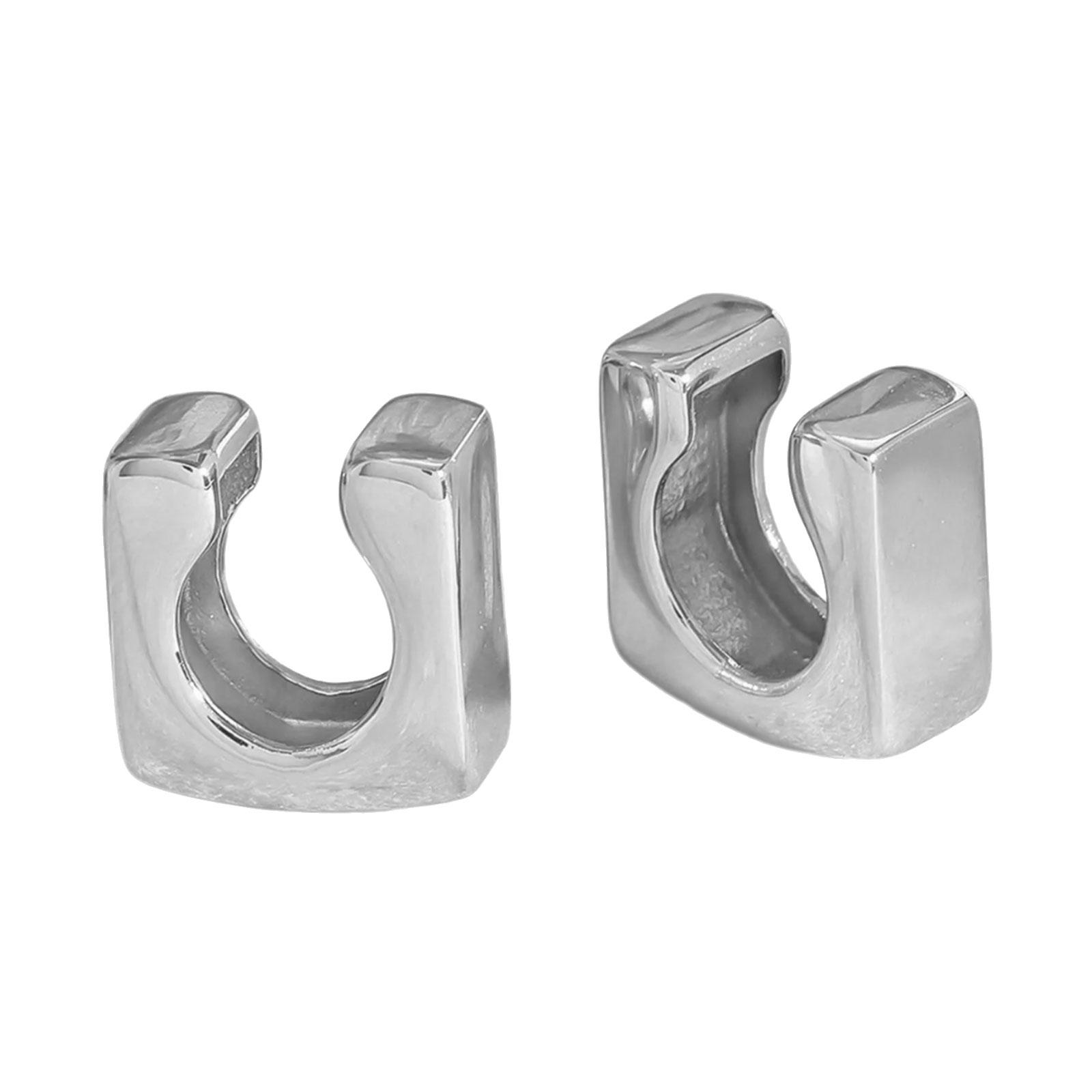 

Элегантный Геометрический Кафф на Ухо Модный Зажим для Уха Ювелирное Изделие Обеспечивает Комфорт и Стиль Текстура Сплава Подходит для Различных Нарядов серебряный