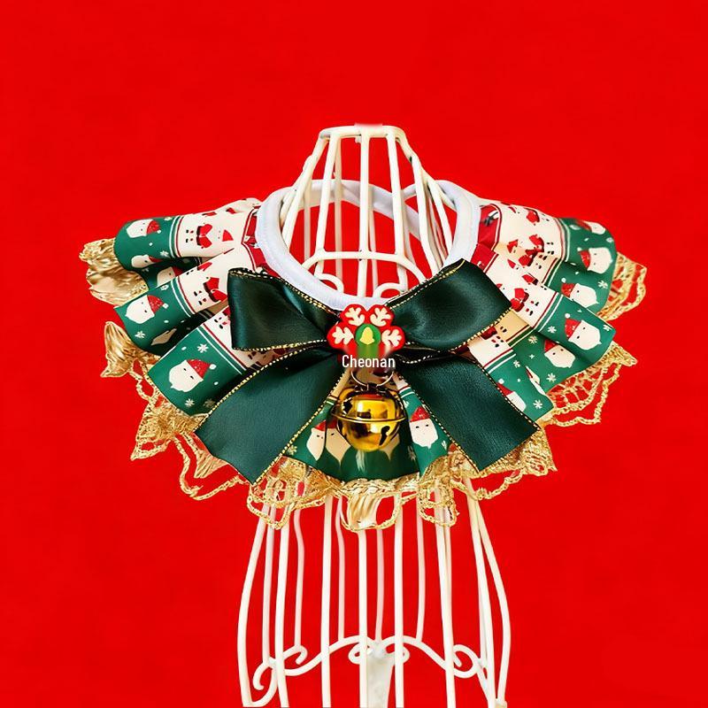 New Pet Scarf: Dog & Cat Drool Bib, Neck Warmer, Bow Tie, Small/Medium Accessories.