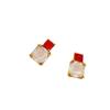 High Sense Super Shining Zircon Stud Earrings Light Luxury Fashion Gentle Elegance Temperament Stud Earrings Commuter Versatile Earrings Women