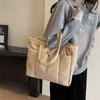 Large Capacity Puffer Shoulder Bag Solid Color Women Cloud Tote Bag Lady Laptop Handbags  Travel