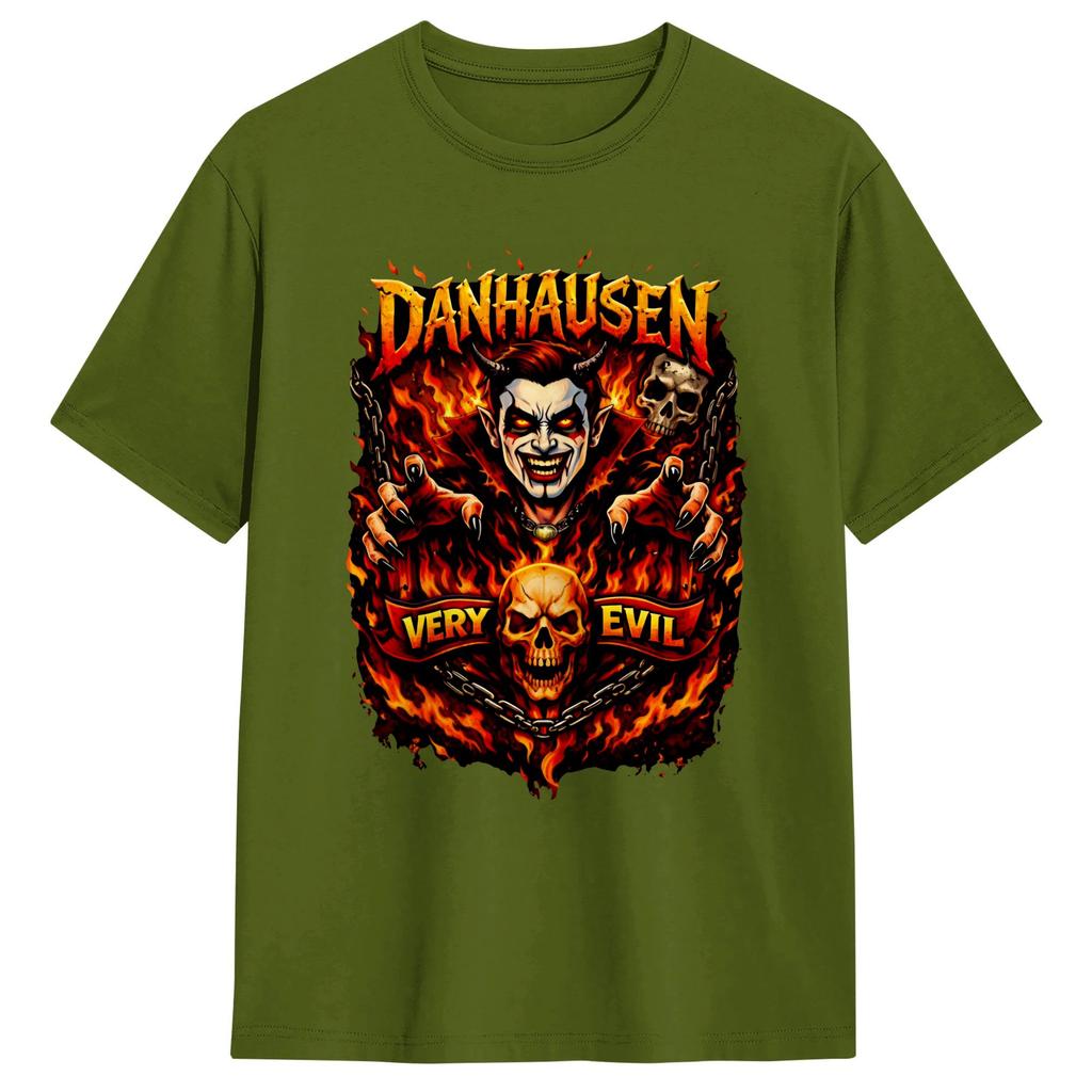 Danhausen Wrestling Molto Cattivo Maglietta Spiaggia Hip Hop T-shirt Uomo Cotone Girocollo Oversize Top Magliette Manica Corta Y2K Casual T-shirt