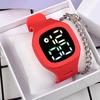 New Women Student Waterproof Girl Kids Children Led Electronic Watch Leisure Sports Digital Watches Men Touch Screen Boy Fashion Digital LED Watch