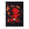 Lil' Devil Hot Stuff \t Throw Blanket Soft Big Soft Plaid decorative Retros Blankets