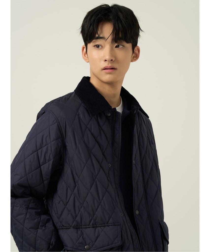 Beanpole Men Diamond Padded Safari Navy