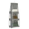 1Pcs Gray Hanging Handbag Organizer Waterproof Clear Sundry Bag New Storage Bag  Door Wall