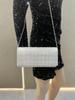 European & American Trend Rhinestone Party Clutch: Black Minimalist Women's Evening Bag
