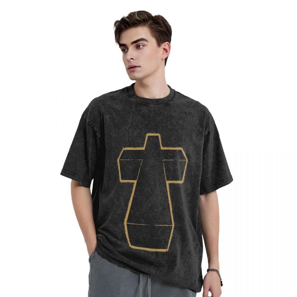 Justice Band Music Logo Cross Classic Guys Unisex, Best Women 90s, Retro, Trending Now T-Shirt Man Clothes Men s T Shirts M