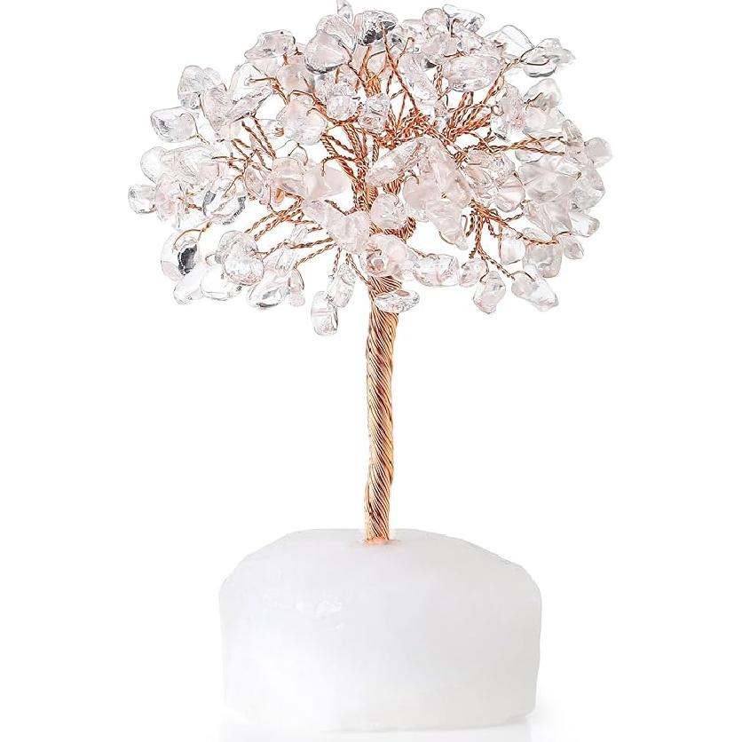 DUQGUHO Crystal Tree Amethyst Crystal with Natural Quartz Amethyst Stone Base Crystal Tree for Decor Reiki Luck Crystal Spiritual Gifts