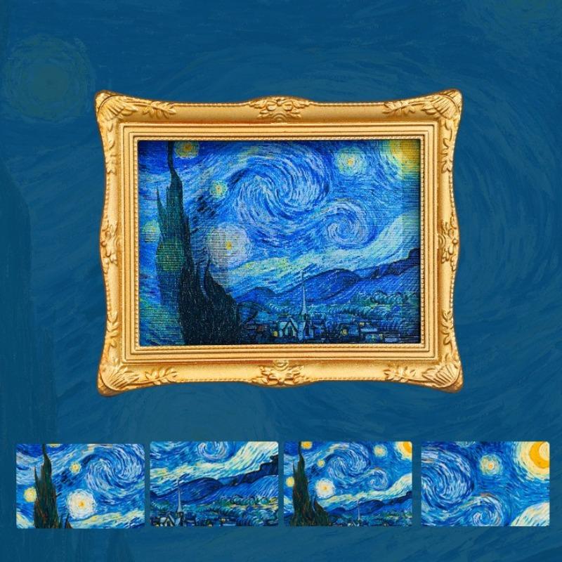 Vincent Van Gogh Paintings Fridge Magnets Sunflowers Impression Sunrise Starry Night Fridge Stickers Home Decor Wedding Gifts