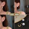 [Recommended by Lazy Xixi] A Multi-wearing Pearl Earrings, Women's Light Luxury Square Face, Round Face, Small Earrings
