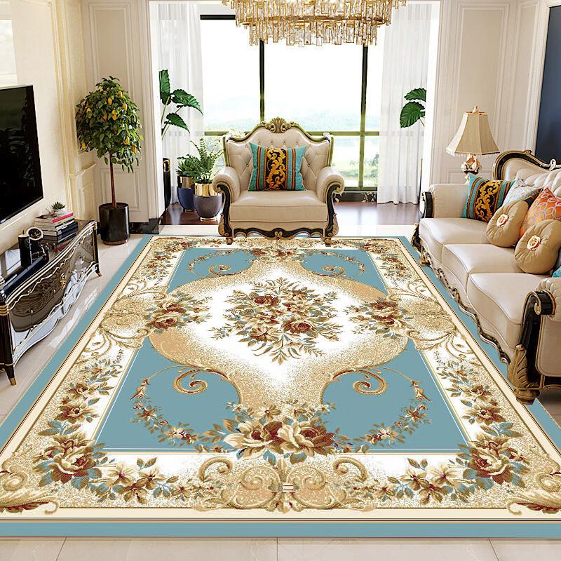 Classical Big Size Living Room Carpet 140x200 Red Luxury Home Decoration Bedroom Soft Area Rug European Room Decor Washable Mat