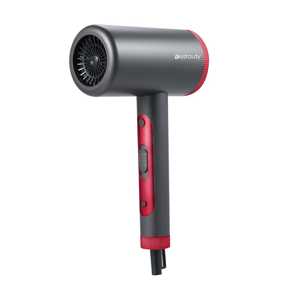 Suszarka do włosów z niebieskim ujemnym jonem, silnym wiatrem na zimno i ciepło + dysza + czepek do suszenia włosów, odpowiednia do włosów w hotelu