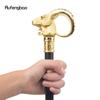Golden Goat Sheep Animal Walking Stick Decorative Cospaly Vintage Party Fashionable Walking Cane Halloween Crosier 91cm