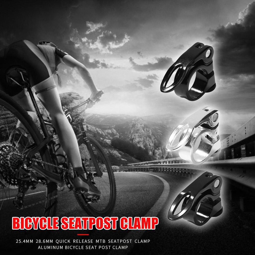 25.4mm 28.6mm Bicycle Seatposts Clamps Quick Release Aluminum Alloy Bicycle Seat Post Clamp Bicycle Parts for Mountain Bike