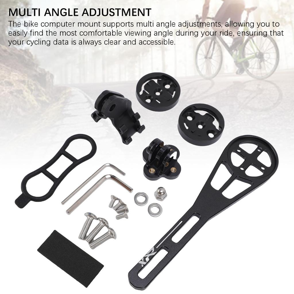 Handlebar Out Front Bike Cycling Computer Mount Extended Road Bike Computer Mount Adjustable Angle Aluminum Alloy