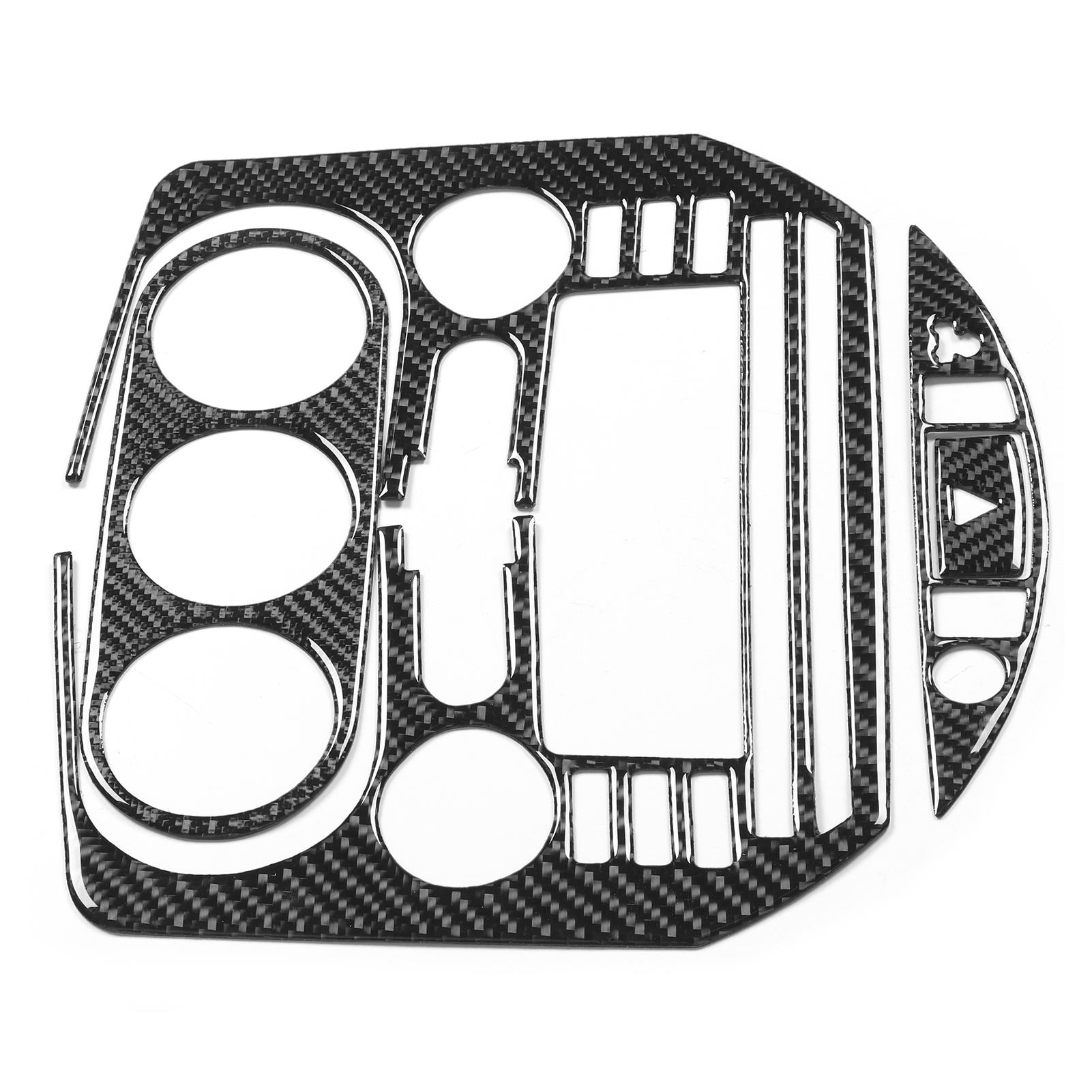 

4pcs Carbon Fiber Central Control Panel Frame Dashboard Decor Kit Fit for Mazda MX‑5 Roadster NCB