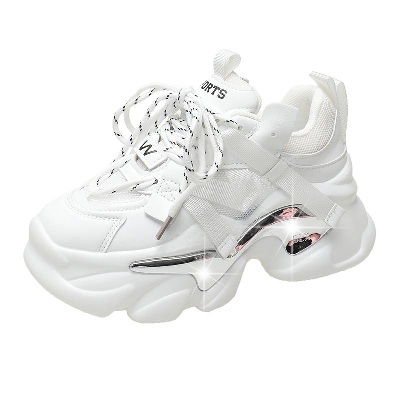 Fashion 2025 Fashion Spring Autumn Sneakers Women Lace Up Chunky Platform Sports Dad Shoes Woman Comfort Casual Shoes Zapatillas Mujer
