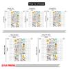 2pcs 2D Flat Printing Drapes We Laugh Live Together Polyester Without Electricity Birthday Party Use for Decorations