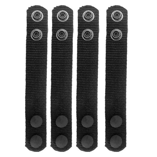 4Pcs Tactical Belt Holder Retainer Double Snaps Design Wear Resistant Lightweight Utility Belt Loop Keepers