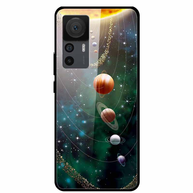 For Xiaomi 12T Cases 12T Pro Luxury Tempered Glass Hard Back Covers For Xiaomi 12T Pro Phone Cases Capa Fundas Xiaomi 12T Coques