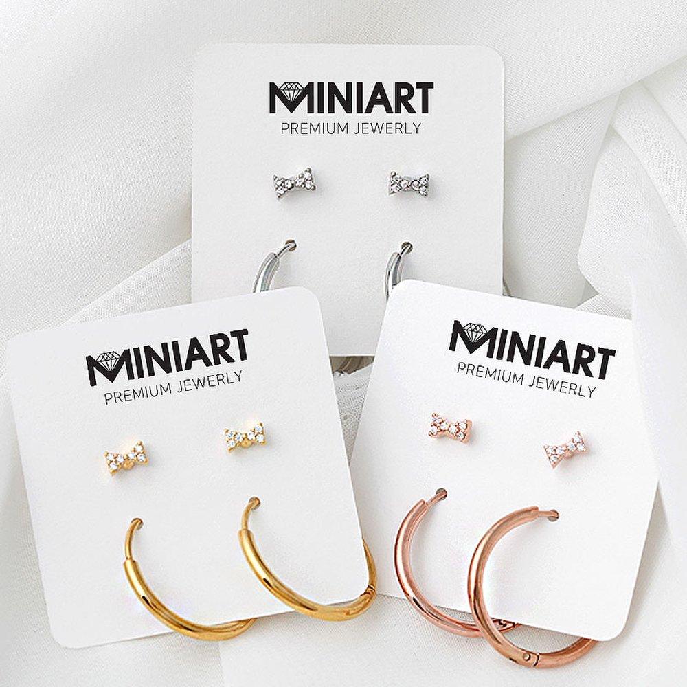 Butterfly Tie Piercing + Ring Piercing [sold As a Pair]