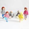 Flexible Jointed Wooden Family Dolls High-Quality Wood Pretend Play Toys  Role Playing