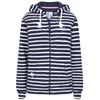 Lazy Jacks Womens/Ladies Striped Textured Full Zip Hoodie