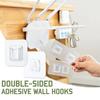 Double-sided Adhesive Wall Hooks Storage Tools Wall Mounted Hooks For Kitchen