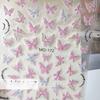 5pcs Glitter Butterfly Sticker for Nail Face Make-up Party Ball Prpos Fashion Hand Account DIY Sticker Children Stationery