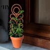 Easy Install Plant Stand Wood Bracket Leaf Shape Trellis Vine Healthy Growth Support Installation Multifunctional Holder