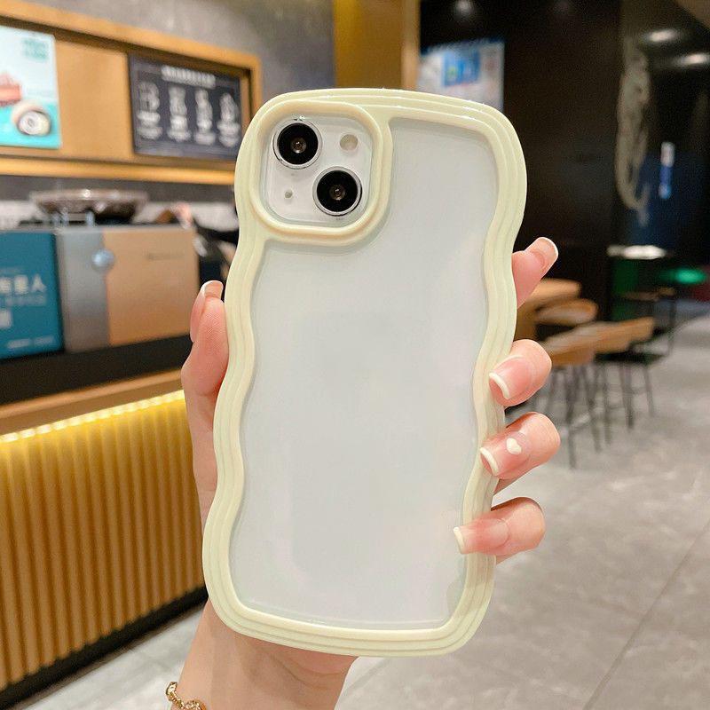 

Wave Border 2-in-1 for IPhone 15 Promax for Apple 14 Phone Case 13 Minimalist 11/12 Girl For iPhone 17PROMAX