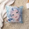 Hololive Vtuber Gawr Gura Pillow Cover Design Cushion Cover Decor Holiday Decorati