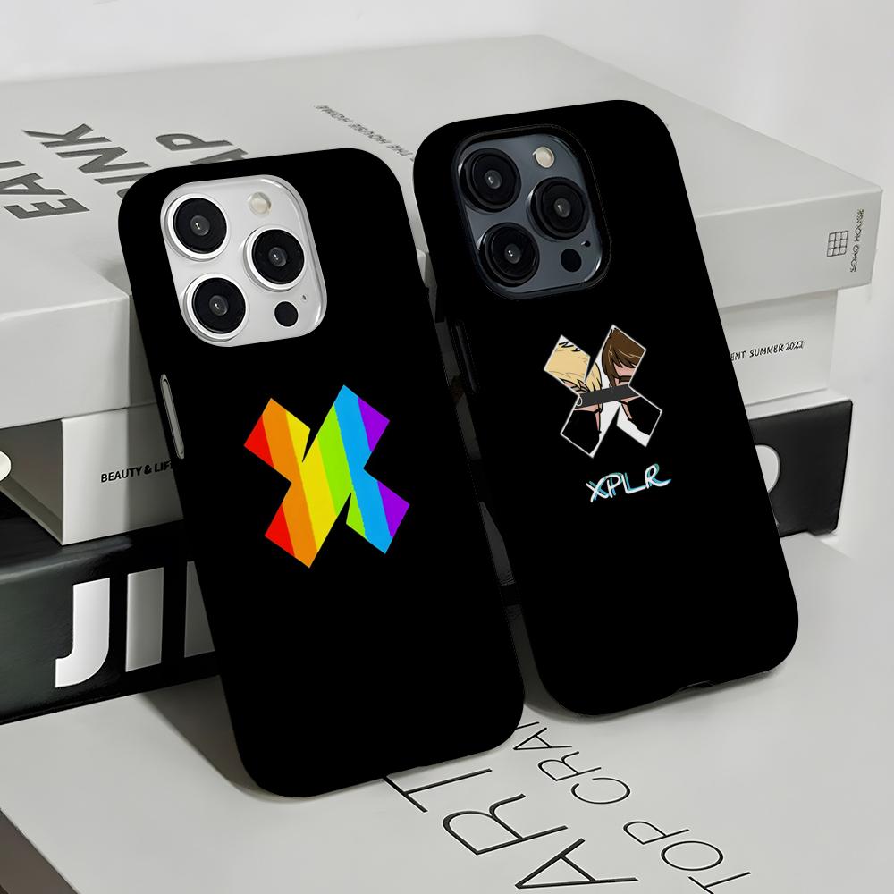 Sam And Colby XPLR Phone Case For IPhone 16 15 14 13 12 11 Pro Max Plus Samsung S24 S23 Ultra Glossy HD Hard PC Cover
