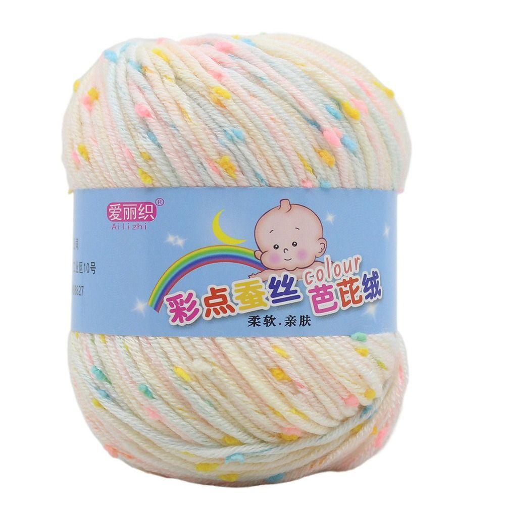 50g/Roll Wool Yarn Baby Cotton Crochet Yarn Practical Scarf Line  For Basket Carpets