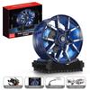 857Pcs Electric Light Racing Car Brake Wheel Moc Building Blocks Set Desktop Toy Ornament Model Assembly Kids Birthday Gift