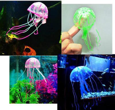 Aquatic Luminous Fluorescent Jellyfish Aquarium Software Simulation Coral Sucker