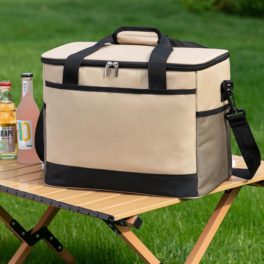 Foldable Large Capacity Insulated Bag - Handheld Cold Storage for Camping & Picnics